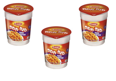 3X Mana Chama Instant Meal Cup Pasta in Tomato Sauce Kosher Osem Israel 62g - KOSHERTOP